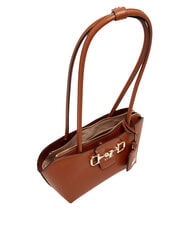 GUESS JANIE sac bandouli&egrave;re COGNAC - Sacs pour Femme - 4