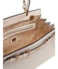GUESS DOVIE Sac &agrave; main avec bandouli&egrave;re OFFWHITE - Sacs pour Femme - 5