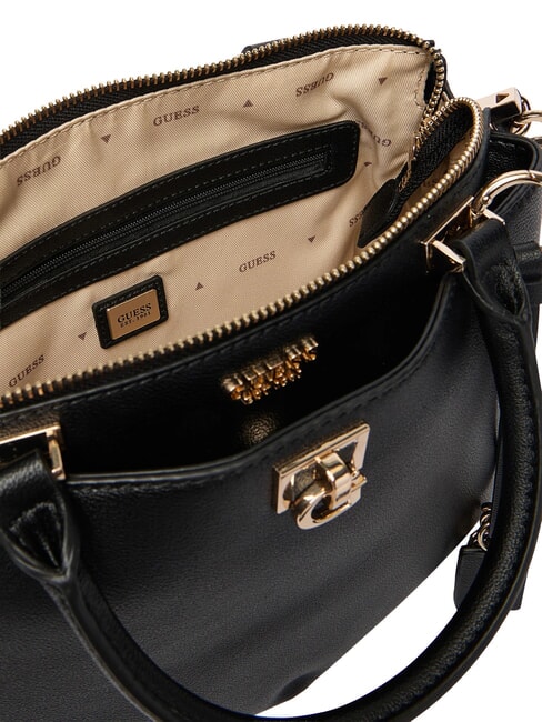 BIANCA Sac &agrave; main avec bandouli&egrave;re NOIR - Sacs pour Femme