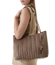 GUESS CHERYL 2 sac bandouli&egrave;re taupe fonc&eacute; - Sacs pour Femme - 2