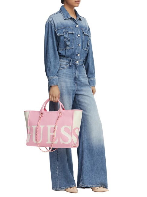 LOGO sac &agrave; main/&eacute;paule rose sauvage - Sacs pour Femme
