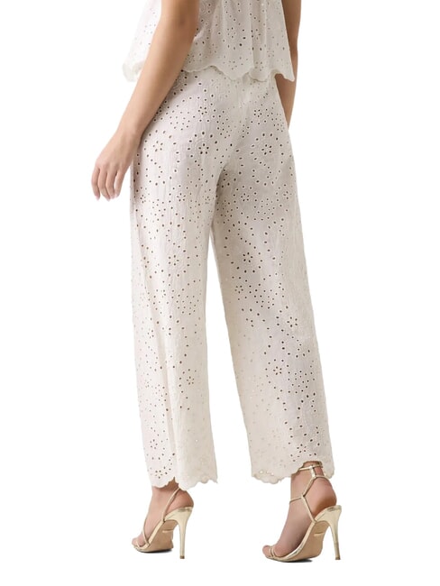 CELESTE Pantalon Sangallo perle p&acirc;le - Pantalons pour femmes