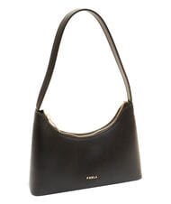 FURLA DIAMANTE Sac bandouli&egrave;re en cuir Noir - Sacs pour Femme - 2