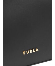 FURLA DIAMANTE Sac bandouli&egrave;re en cuir Noir - Sacs pour Femme - 3