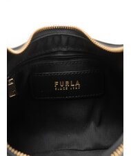 FURLA DIAMANTE Sac bandouli&egrave;re en cuir Noir - Sacs pour Femme - 5