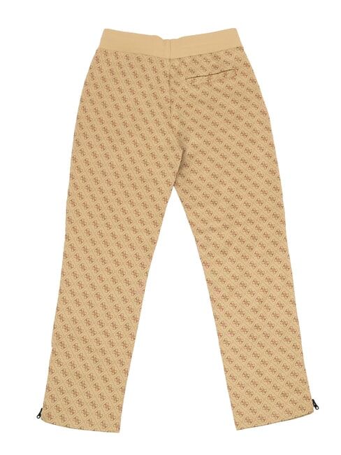 KIDS ACTIVE Pantalon de surv&ecirc;tement 4g aop beige blanc - Pantalons pour enfants