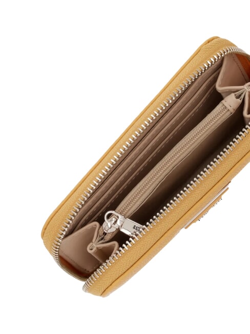LAUREL 2 portefeuille zipp&eacute; de taille moyenne ambre - Portefeuilles Femme