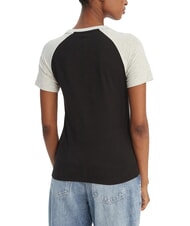 GUESS JEANS RAGLAN T-shirt en coton jetbla - T-shirt - 2