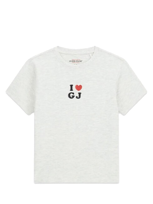 I LOVE GJ T-shirt en coton gris bruy&egrave;re clair gj lt - T-shirt