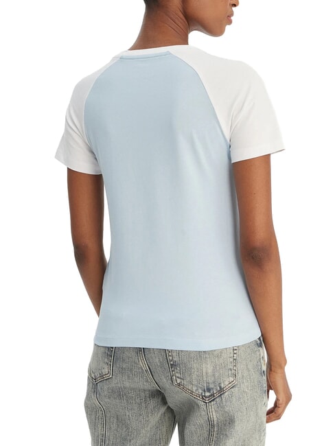 RAGLAN T-shirt en coton bleu brumeux - T-shirt