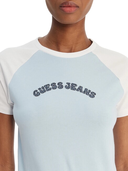 RAGLAN T-shirt en coton bleu brumeux - T-shirt
