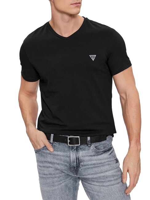 CALEB HERO Lot de 2 t-shirts noir de jais avec givre g - T-shirt