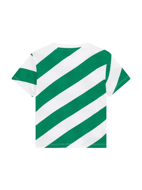 KID T-shirt en coton Bande diagonale olive - Tee-shirt enfant