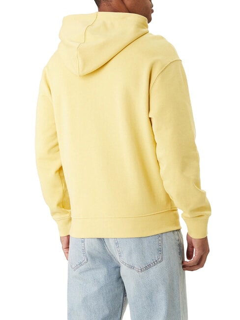 BAKER Sweatshirt &agrave; capuche champ jaune - Pulls molletonn&eacute;s