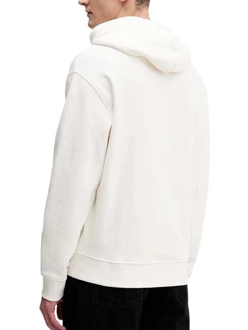 BAKER Sweatshirt &agrave; capuche blanc d'alb&acirc;tre - Pulls molletonn&eacute;s