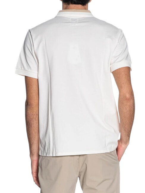 PAUL polo &agrave; manches courtes sel blanc - chemise polo