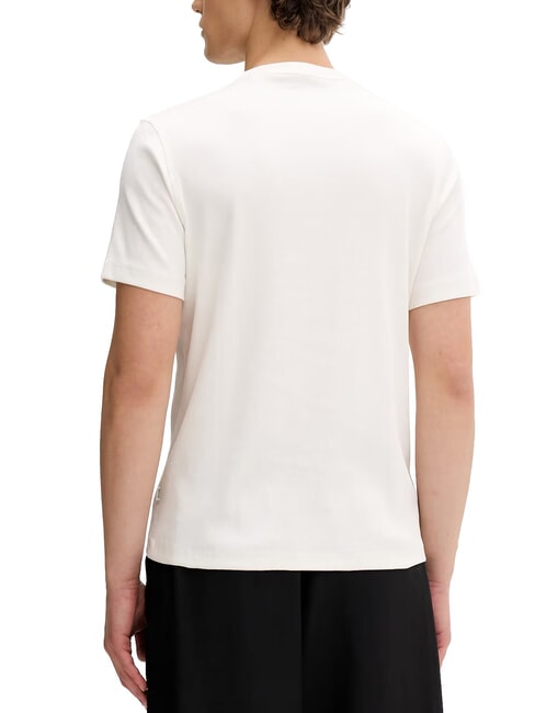 RIBBED T-shirt en coton blanc d'alb&acirc;tre - T-shirt