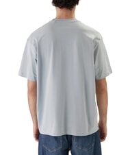 GUESS JEANS MINI TRIANGLE T-shirt en coton aura bleue - T-shirt - 2