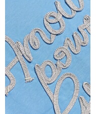 GUESS KID T-shirt en coton pour filles cravate en soie bleue - Tee-shirt enfant - 3