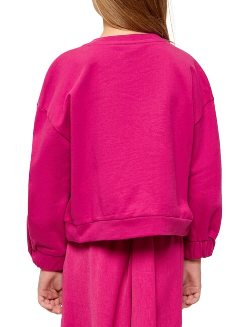 KID Sweat-shirt en coton pour filles fuchsia - B&eacute;b&eacute; Sweat