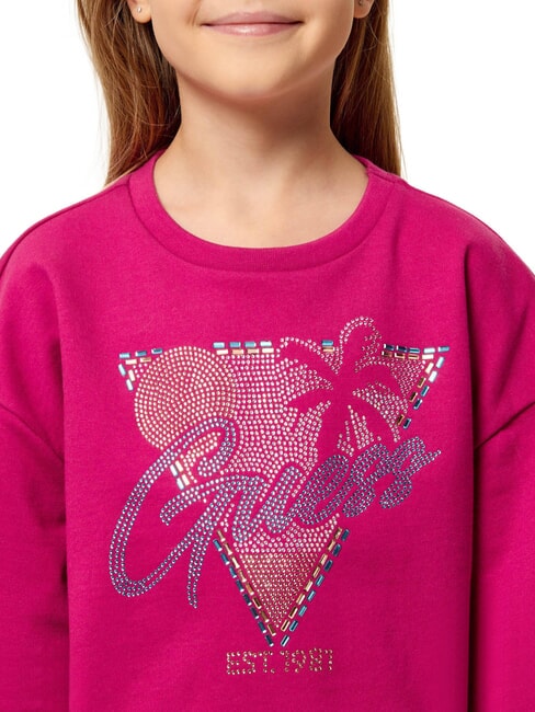 KID Sweat-shirt en coton pour filles fuchsia - B&eacute;b&eacute; Sweat