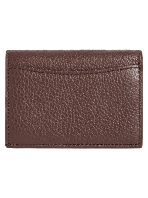 METALLIC SOFT Portefeuille compact en cuir baie - Portefeuilles Femme