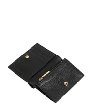 COCCINELLE METALLIC SOFT Portefeuille compact en cuir Noir - Portefeuilles Femme - 2