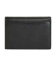 COCCINELLE METALLIC SOFT Portefeuille compact en cuir Noir - Portefeuilles Femme - 3