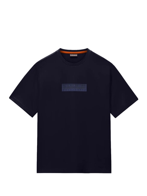 S-BOX LOGO SS 1 T-shirt en coton blu marine - T-shirt