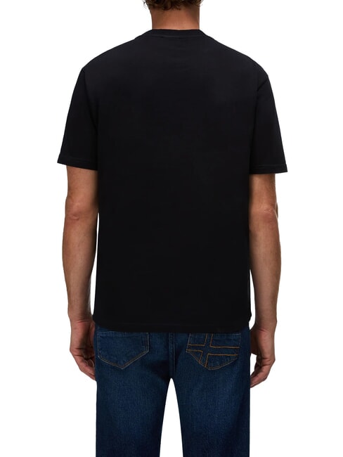 S-SMALL BOX SS T-shirt en coton beaut&eacute; noire - T-shirt