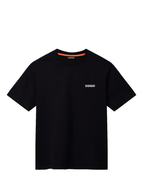 S-SMALL BOX SS T-shirt en coton beaut&eacute; noire - T-shirt