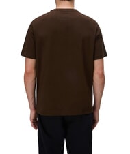 NAPAPIJRI S-BOX LOGO SS 1 T-shirt en coton brun fonc&eacute; - T-shirt - 2