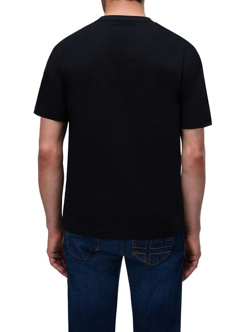 S-BOX LOGO SS 1 T-shirt en coton beaut&eacute; noire - T-shirt