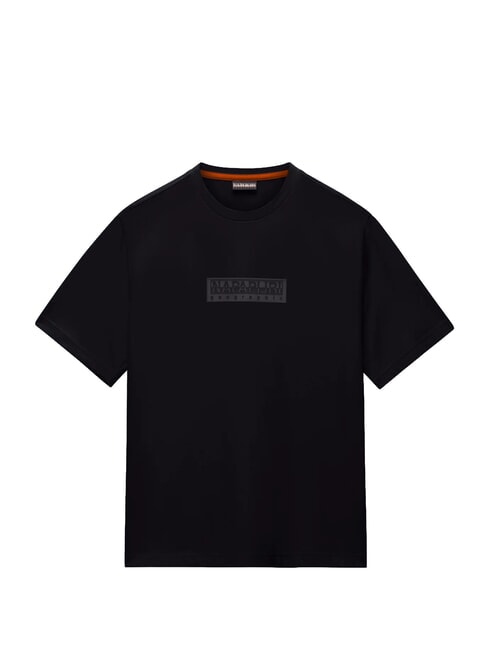 S-BOX LOGO SS 1 T-shirt en coton beaut&eacute; noire - T-shirt