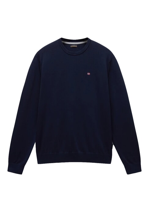 DROZ pull &agrave; col rond blu marine - Pulls pour hommes