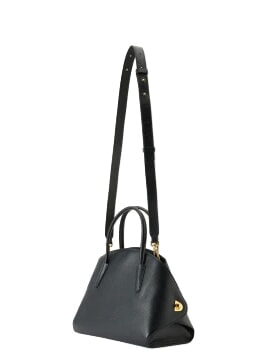 TYLDE SOFT Sac bandouli&egrave;re en cuir Noir - Sacs pour Femme