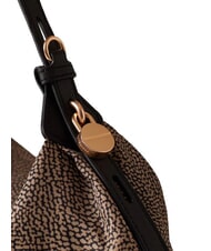 BORBONESE PRIVE Sac bandouli&egrave;re, avec bandouli&egrave;re OP / NATUREL / NOIR - Sacs pour Femme - 3