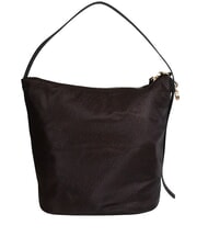 BORBONESE PRIVE Sac bandouli&egrave;re vertical chocolat - Sacs pour Femme - 3