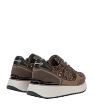 SUN68 BIG ALLY SEQUIN Baskets marron - Chaussures Femme - 4