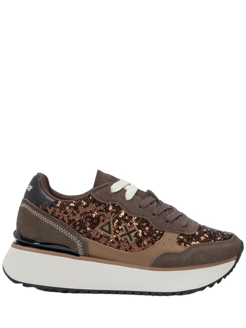 BIG ALLY SEQUIN Baskets marron - Chaussures Femme