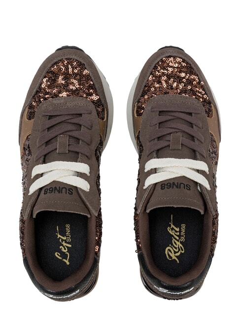 BIG ALLY SEQUIN Baskets marron - Chaussures Femme