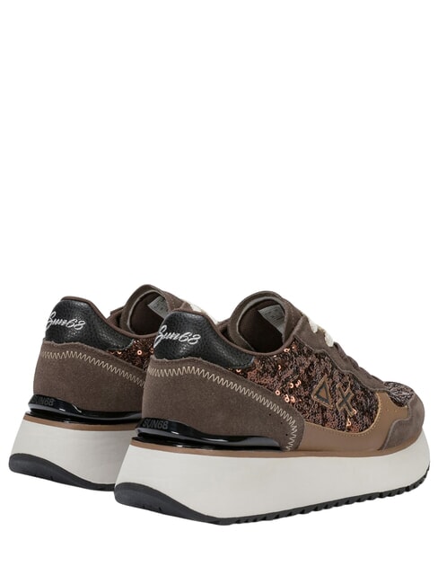 BIG ALLY SEQUIN Baskets marron - Chaussures Femme