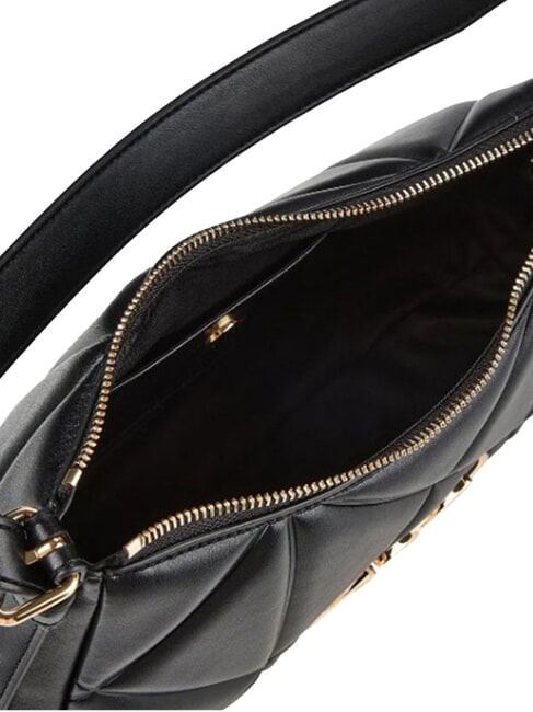 EMBOSSED QUILTED Sac bandouli&egrave;re ajustable Noir - Sacs pour Femme