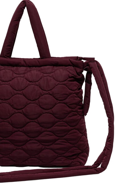 PUFF Sac &agrave; main avec bandouli&egrave;re Bordeaux - Sacs pour Femme