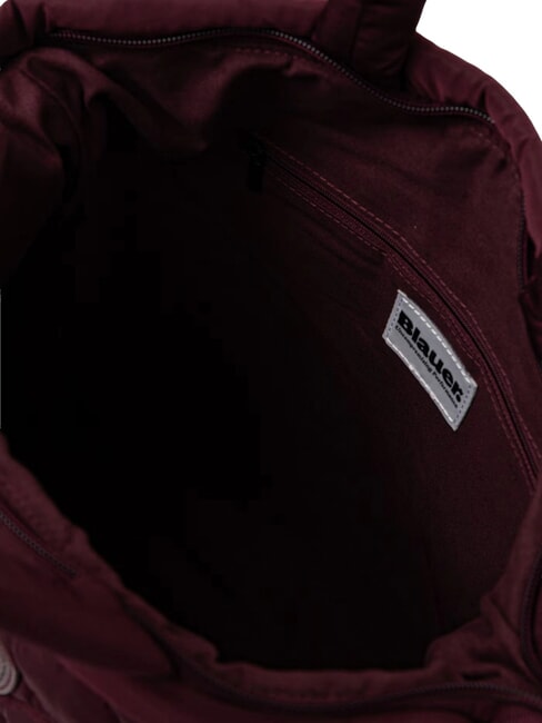 PUFF Sac &agrave; main avec bandouli&egrave;re Bordeaux - Sacs pour Femme