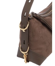 LOVE MOSCHINO SIGNATURE ZIP Sac bandouli&egrave;re ajustable brun/marron - Sacs pour Femme - 6