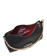 LOVE MOSCHINO CITY CORE Sac bandouli&egrave;re avec bandouli&egrave;re cha&icirc;ne Noir - Sacs pour Femme - 4