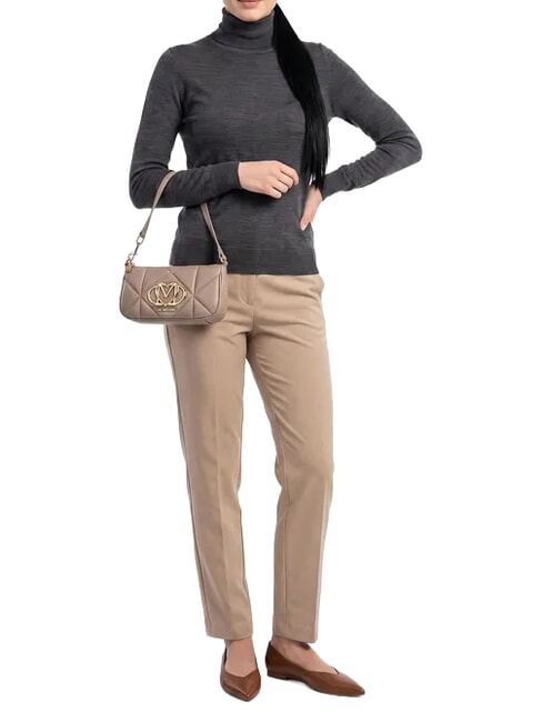 EMBOSSED QUILTED sac bandouli&egrave;re sable - Sacs pour Femme