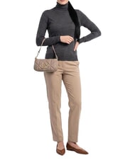 LOVE MOSCHINO EMBOSSED QUILTED sac bandouli&egrave;re sable - Sacs pour Femme - 2