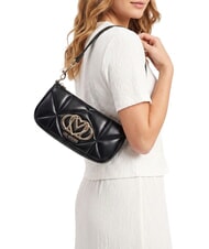 LOVE MOSCHINO EMBOSSED QUILTED sac bandouli&egrave;re Noir - Sacs pour Femme - 2